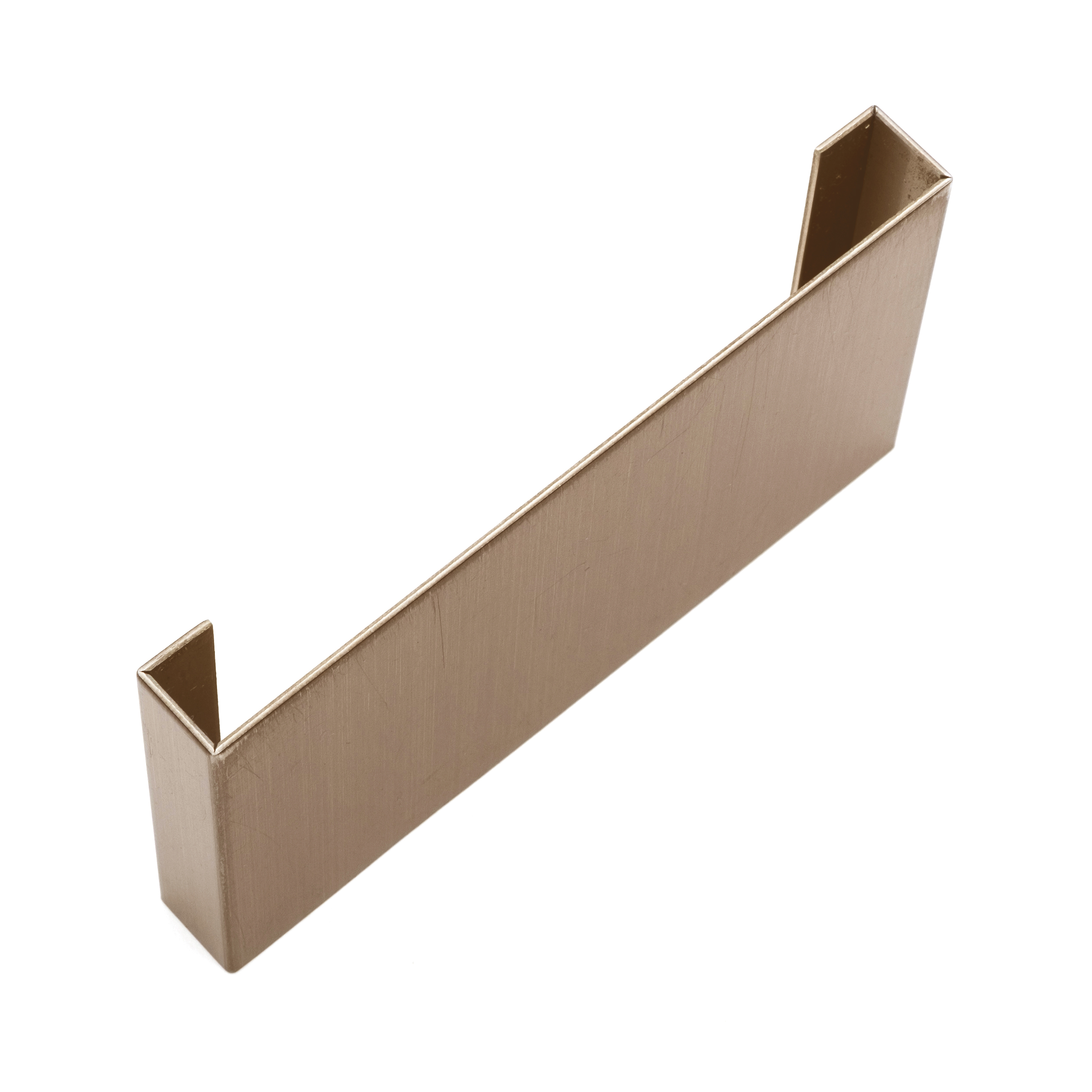 V-Groove Profile MP08-O 1.25mm in Double Stone Steel PVD coloured stainless steel Bronze Hairline V-Groove Profile MP08-O 1.25mm in Double Stone Steel PVD coloured stainless steel Bronze Hairline