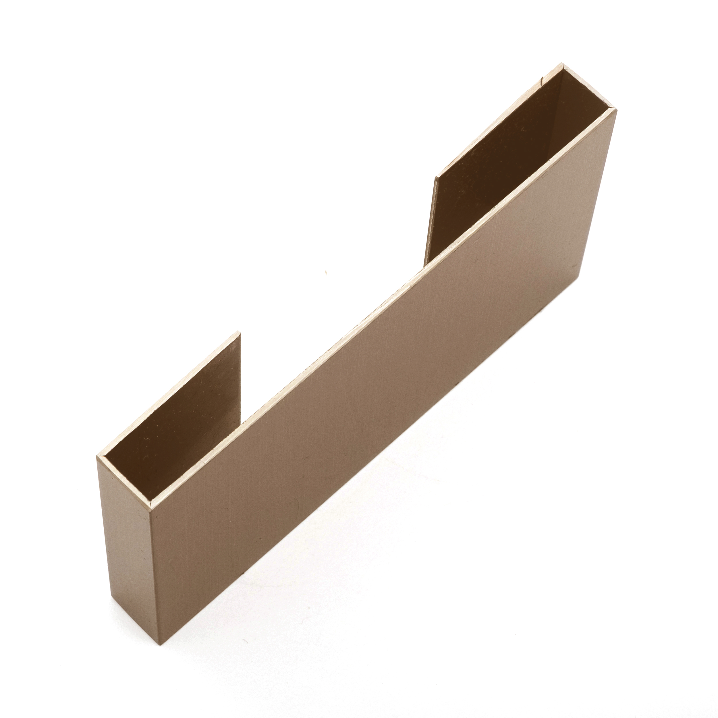 V-Groove Profile MP11-N 1.25mm in Double Stone Steel PVD coloured stainless steel Bronze Hairline V-Groove Profile MP11-N 1.25mm in Double Stone Steel PVD coloured stainless steel Bronze Hairline